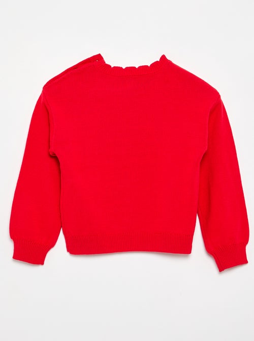 Pull avec ouverture boutonnée épaule - Kiabi
