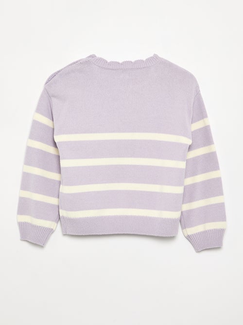 Pull avec ouverture boutonnée épaule - Kiabi