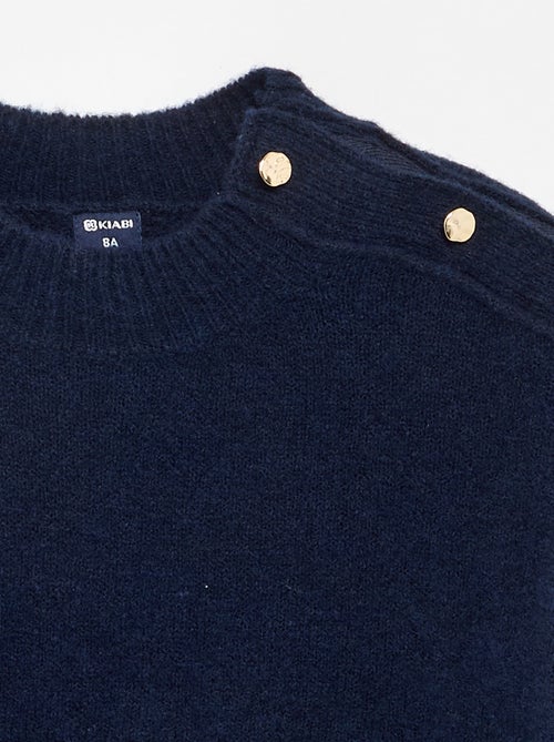 Pull avec ouverture épaule aimantée - Kiabi