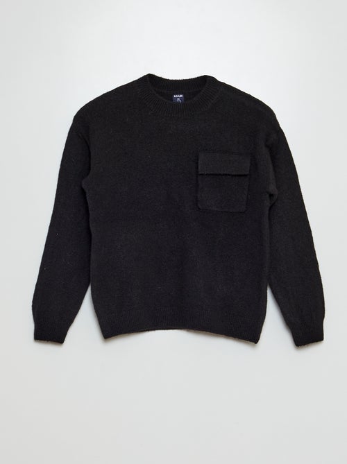 Pull avec poche à rabat - Kiabi