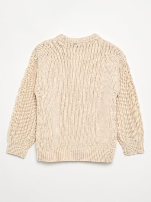 Pull avec torsades - Kiabi