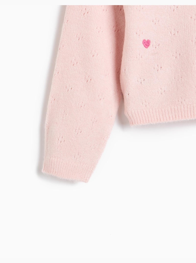 Pull brodé, mo fashion Rose - Kiabi