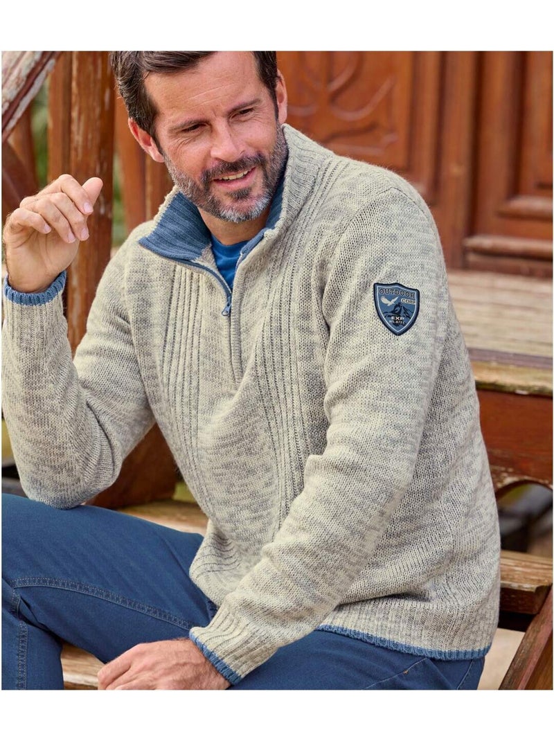 Pull Camionneur en Tricot? - Atlas For Men Ecru - Kiabi