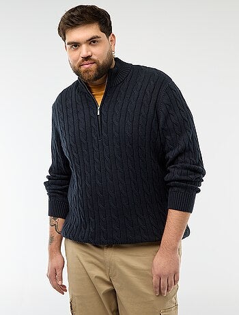 Pull camionneur zip torsadé