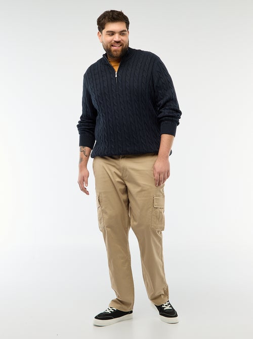 Pull camionneur zip torsadé - Kiabi