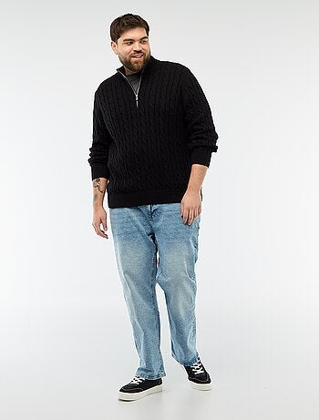 Pull camionneur zip torsadé