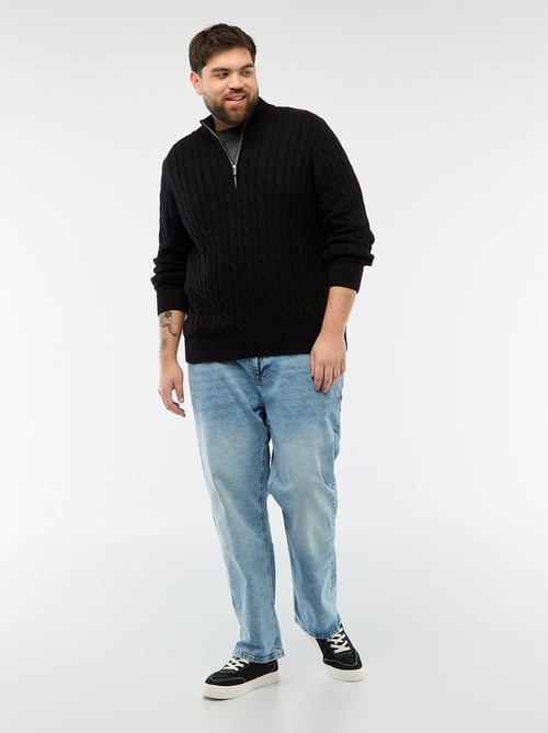 Pull camionneur zip torsadé - Kiabi