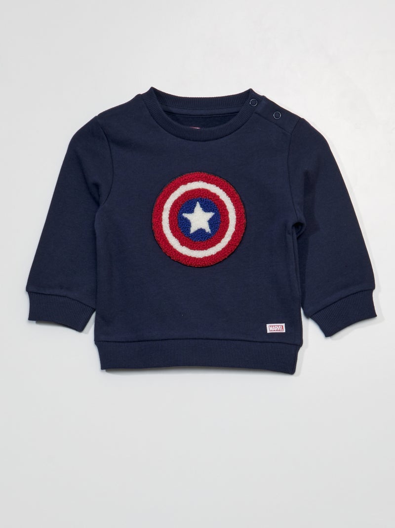 Pull 'Captain America' 'Marvel' Bleu - Kiabi