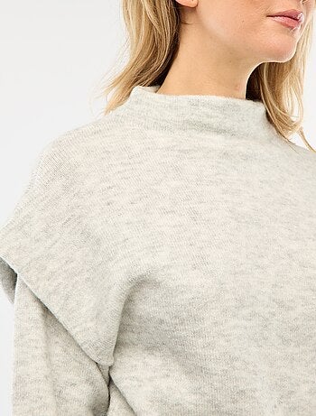 Pull chaud à col montant