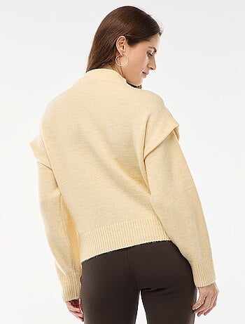 Pull chaud à col montant