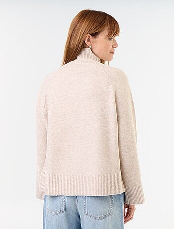Pull chaud col montant