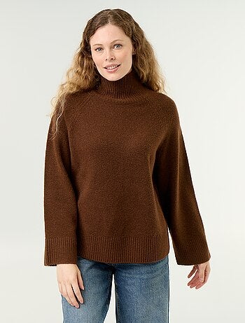 Pull chaud col montant