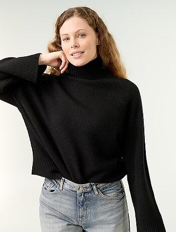 Pull chaud col montant