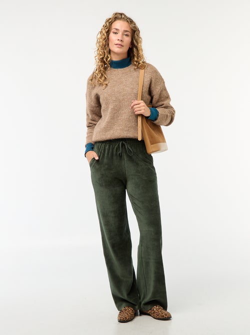 Pull chaud en maille moulinée - Kiabi