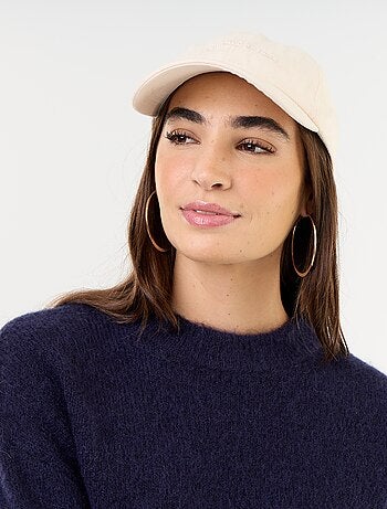 Pull chaud en mohair à col rond