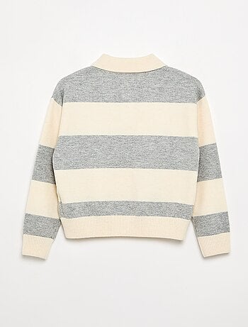 Pull chaud forme polo
