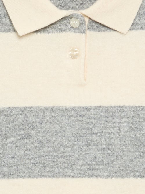 Pull chaud forme polo - Kiabi