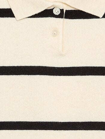 Pull chaud forme polo