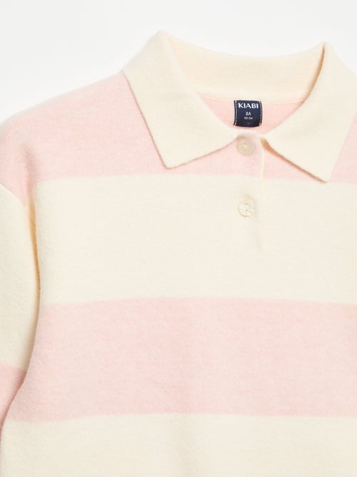 Pull chaud forme polo - Kiabi