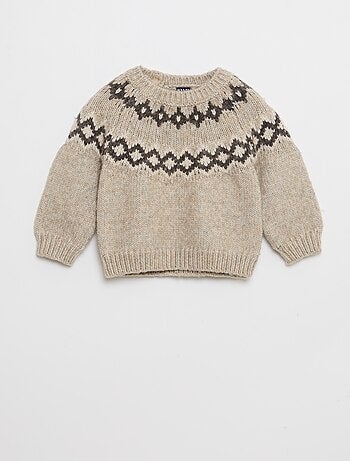 Pull chaud jacquard