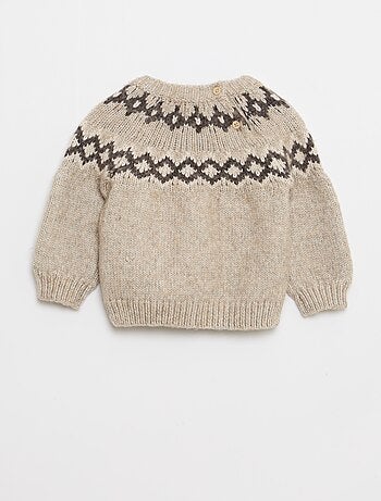Pull chaud jacquard