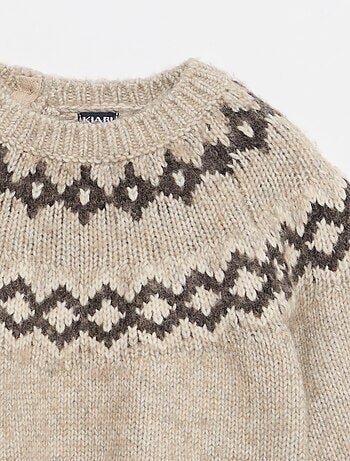 Pull chaud jacquard