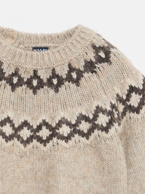 Pull chaud jacquard - Kiabi