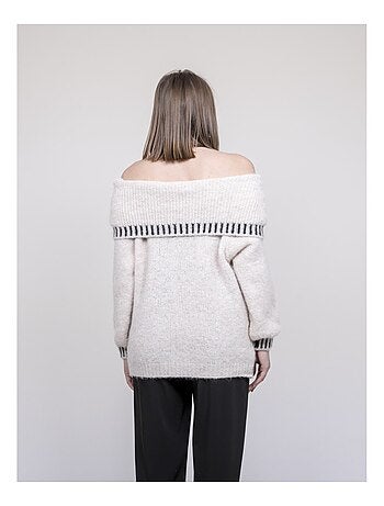 Pull col bardot kervella