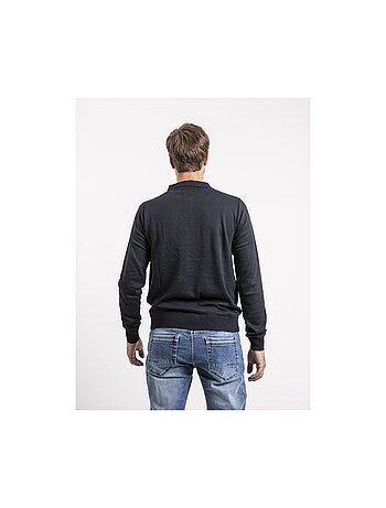 Pull col boutonné larwing