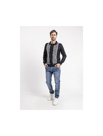 Pull col boutonné larwing