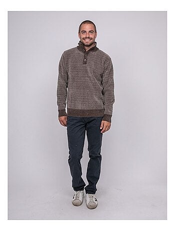 Pull col boutonné litudo
