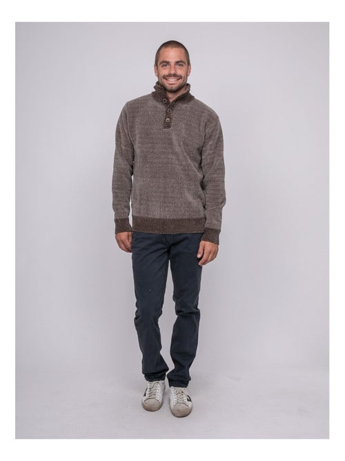 Pull col boutonné litudo - Kiabi Pull col boutonné litudo - Kiabi