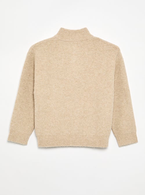 Pull col camionneur en maille grosse jauge - Kiabi