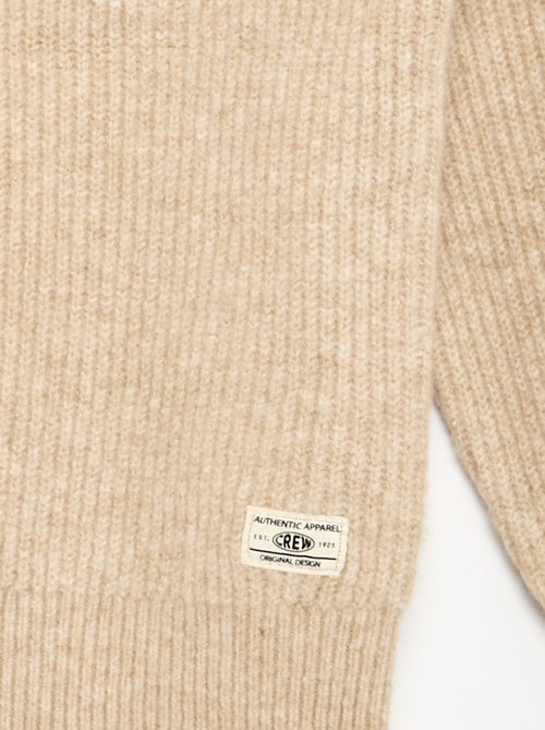 Pull col camionneur en maille grosse jauge - Kiabi