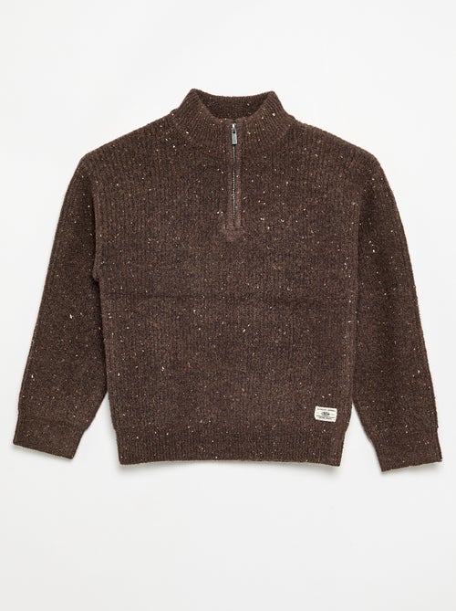 Pull col camionneur en maille grosse jauge - Kiabi