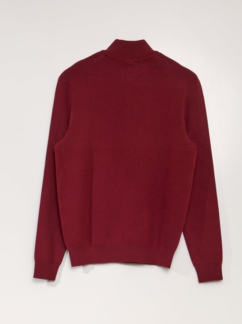 Pull col camionneur Rouge - Kiabi