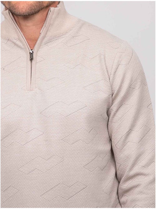 Pull col camionneur zippé jacquard lamaton - Kiabi Pull col camionneur zippé jacquard lamaton - Kiabi