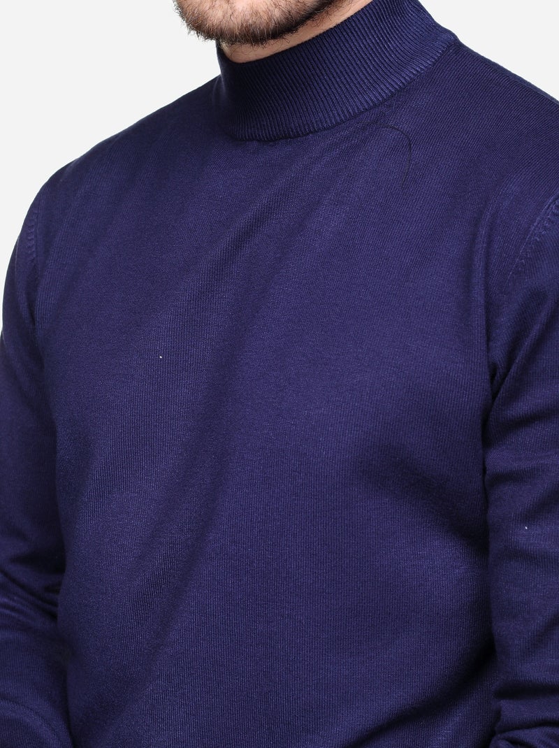 Pull col cheminée - Kenzarro Bleu - Kiabi