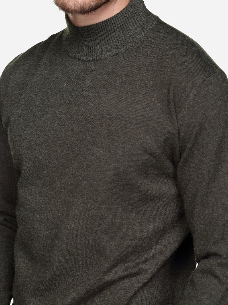 Pull col cheminée - Yves Enzo Kaki - Kiabi