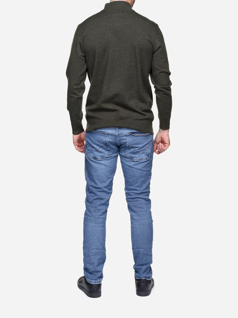 Pull col cheminée - Yves Enzo Kaki - Kiabi