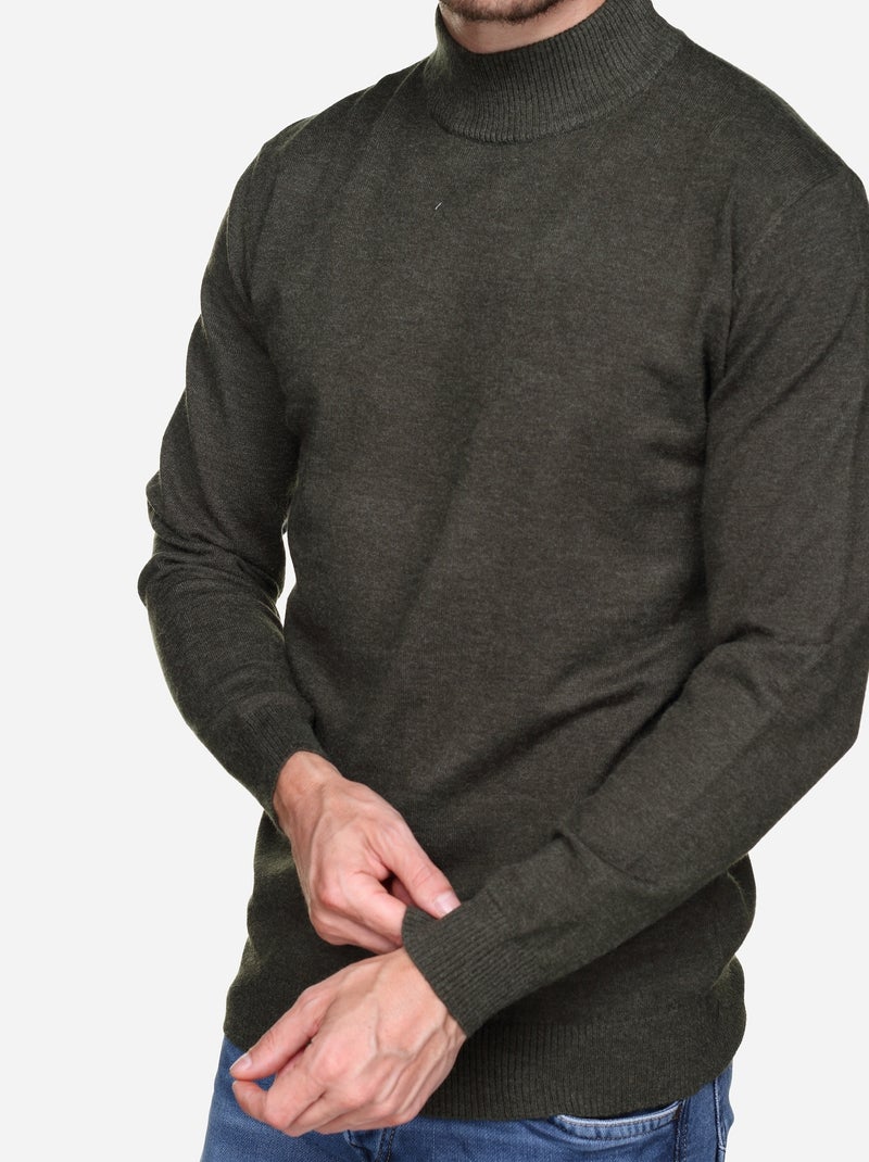 Pull col cheminée - Yves Enzo Kaki - Kiabi