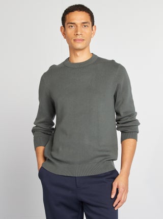 Pull col en maille fine jauge