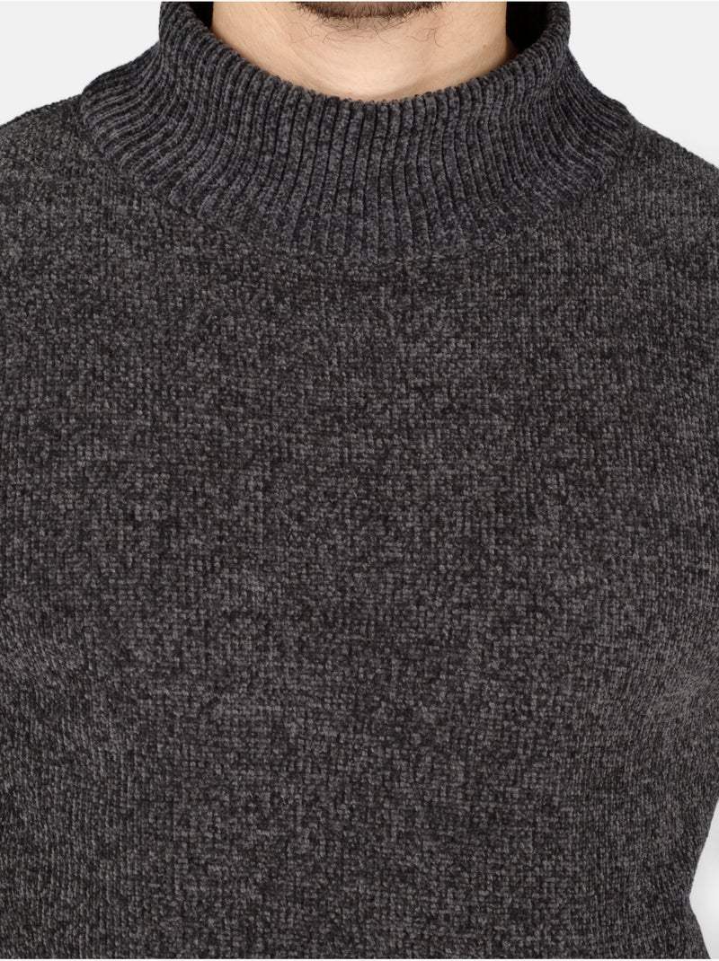 Pull col montant - Kenzarro Gris foncé - Kiabi