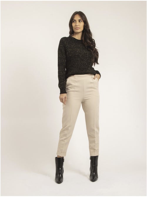 Pull col montant lurex kampala - Kiabi