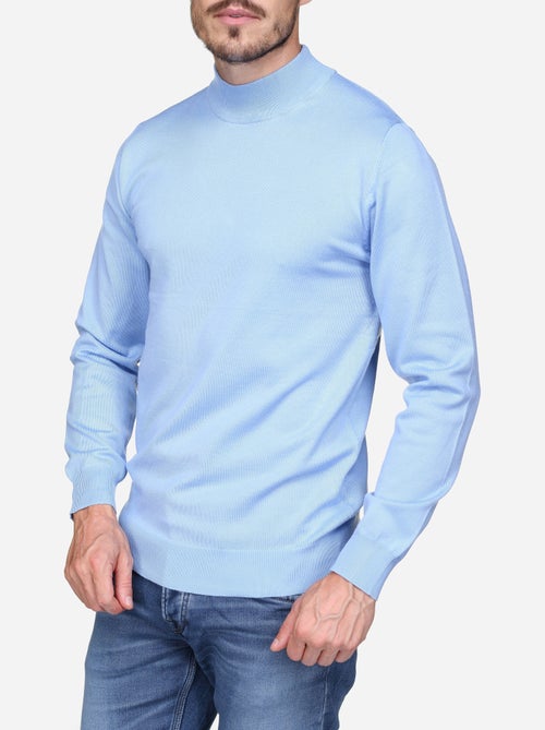Pull col montant manches longues - Kiabi