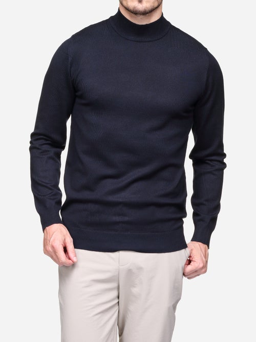 Pull col montant manches longues - Kiabi