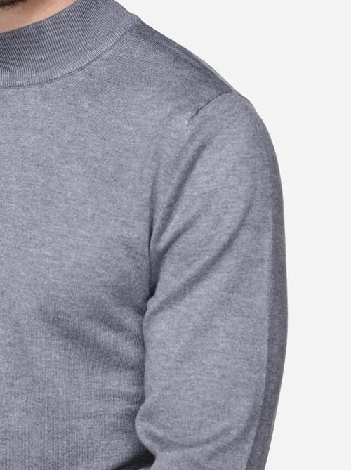 Pull col montant manches longues - Kiabi