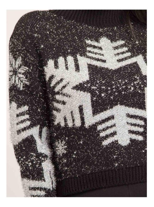 Pull col montant métallisé fantaisie kana - Kiabi