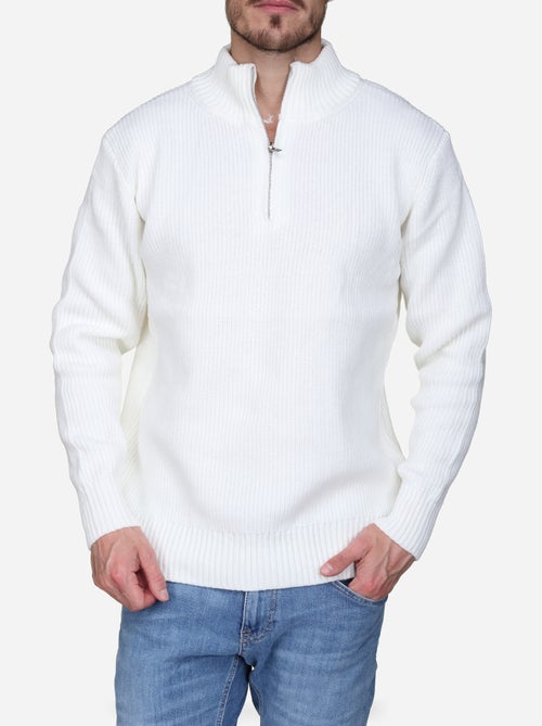 Pull col montant zippé - Kenzarro - Kiabi Pull col montant zippé - Kenzarro - Kiabi