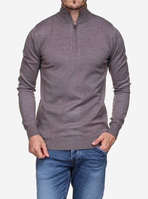 Pull col montant zippé - Kenzarro - Kiabi Pull col montant zippé - Kenzarro - Kiabi
